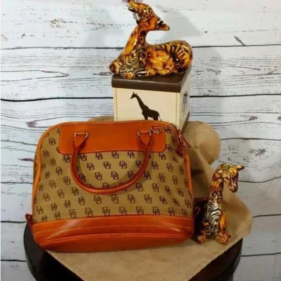 Two Dooney & Bourke Beige and Brown Satchels For the Price of One - Picture 5 of 14